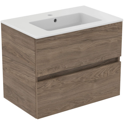 Ideal Standard Eurovit montuojamas praustuvas 71 cm, su persipylimo anga, baltos spalvos