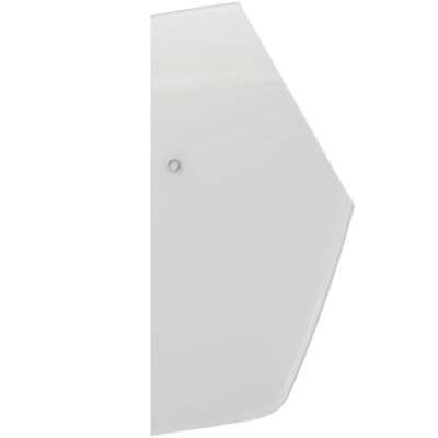 Ideal Standard i.life Rimless pisuaras, pajungimas iš galo, komplekte sifonas ir pajungimo elementai, baltos blizgios spalvos