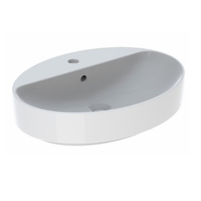 Geberit VARIFORM pastatomas praustuvas, ovalus su skyle maišytuvui, 60 CM