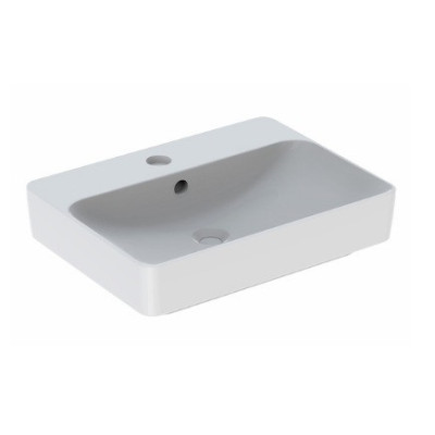 Geberit VARIFORM pastatomas praustuvas, stačiakampis su skyle maišytuvui, 60 cm