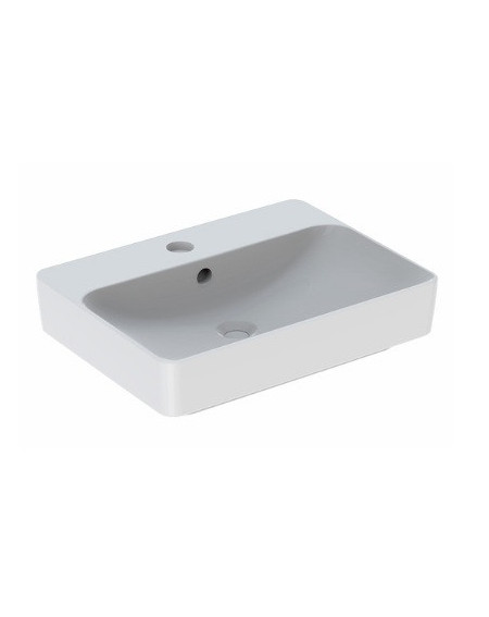 Geberit VARIFORM pastatomas praustuvas, stačiakampis su skyle maišytuvui, 60 cm