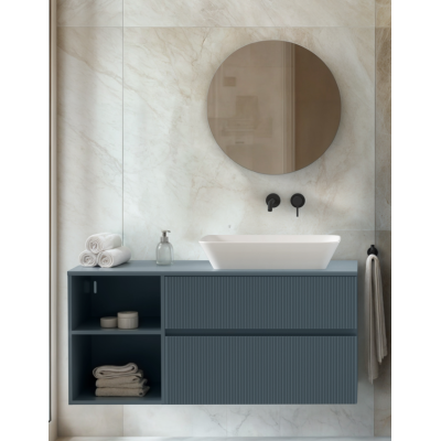 Ideal Standard Finesse pakabinama spintelė su stalviršiu ir dviem stalčiais, 120 x 50 cm, pasirinkite spalvą