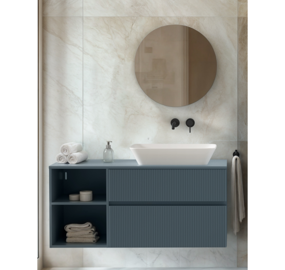 Ideal Standard Finesse pakabinama spintelė su stalviršiu ir dviem stalčiais, 120 x 50 cm, pasirinkite spalvą