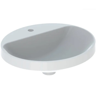 Geberit VARIFORM įleidžiamas praustuvas, ovalus su skyle maišytuvui, 50 cm