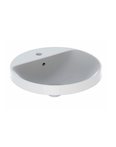Geberit VARIFORM įleidžiamas praustuvas, apvalus su skyle maišytuvui, 48 cm