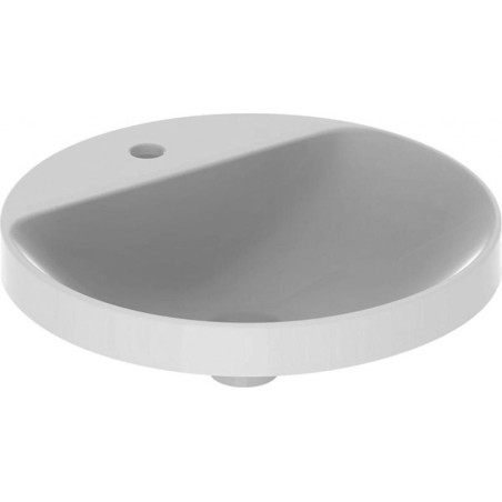 Geberit VARIFORM įleidžiamas praustuvas, apvalus su skyle maišytuvui, 48 cm