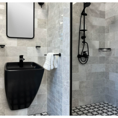 IŠPARDAVIMAS. BOCCHI praustuvas Firenze Monoblok 485x475 (1082), juodas matinis
