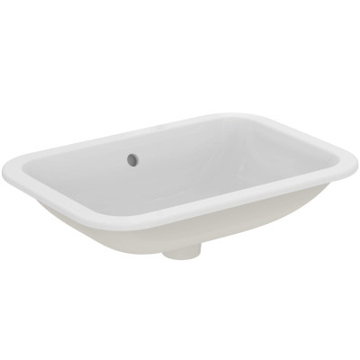 Ideal Standard CONNECT į stalviršį įleidžiamas praustuvas, 58 cm, be skylės maišytuvui, baltos blizgios spalvos