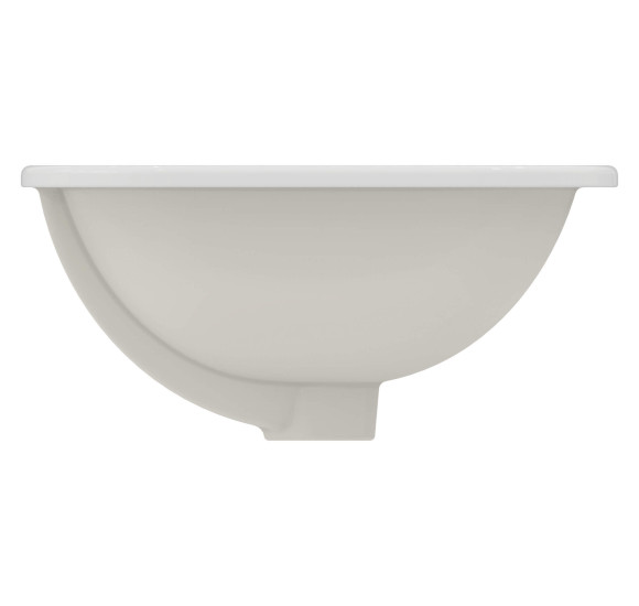 Ideal Standard CONNECT į stalviršį įleidžiamas praustuvas, 50 cm, be skylės maišytuvui, baltos blizgios spalvos