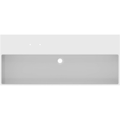 Ideal Standard Solos Vanity Basin pakabinamas praustuvas 1215x515x120 mm, su 2 skylėm maišytuvui, pasirinkite spalvą