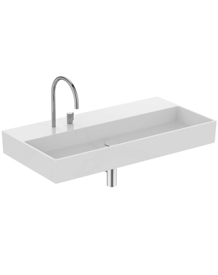 Ideal Standard Solos Vanity Basin pakabinamas praustuvas 1015x515x120 mm, su 2 skylėm maišytuvui, pasirinkite spalvą