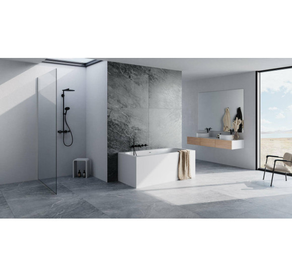 Balteco Xonyx akmens masės vonia VIGO 170x75 cm, baltos matinės spalvos