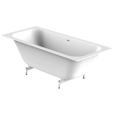 Balteco Xonyx VIGO akmens masės vonia 180x80 cm, baltos matinės spalvos