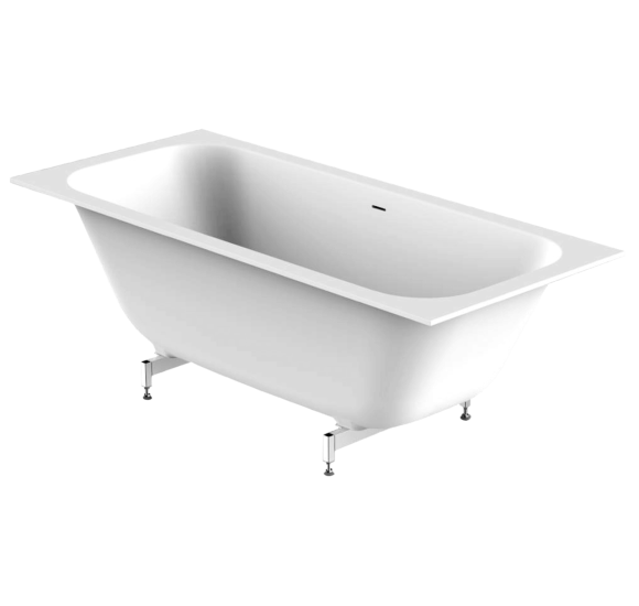 Balteco Xonyx VIGO akmens masės vonia 180x80 cm, baltos matinės spalvos