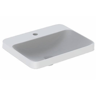 Geberit VARIFORM įleidžiamas praustuvas, stačiakampis su skyle maišytuvui, 55 cm