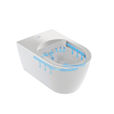 Duravit SensoWash® Starck f Lite Compact pakabinamas išmanus klozetas su "Soft Close" dangčiu