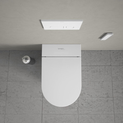 Duravit SensoWash® Starck f Lite Compact pakabinamas išmanus klozetas su "Soft Close" dangčiu