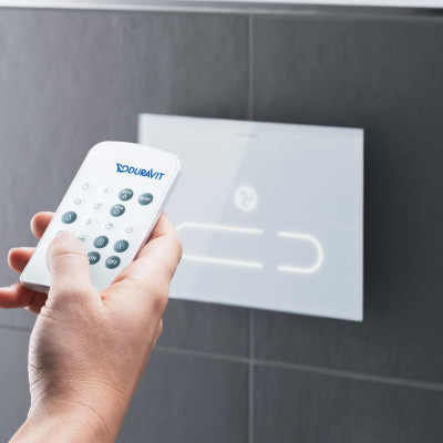 Duravit sensorinis WC nuleidimo mygtukas A2, baltas stiklas