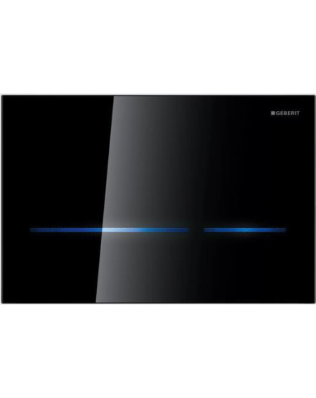 Geberit Sigma elektroninis vandens nuleidimo klavišas be transformatoriaus, juodas stiklas