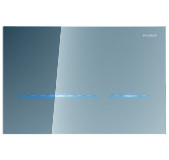 Geberit Sigma80 elektroninis vandens nuleidimo klavišas be transformatoriaus, metalizuotas stiklas