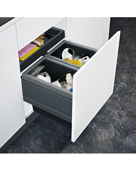 FRANKE FX - 60 šiukšlių rūšiavimo sistema (2-jų arba 3-jų kibirėlių)