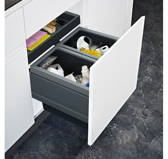 FRANKE FX - 60 šiukšlių rūšiavimo sistema (2-jų arba 3-jų kibirėlių)