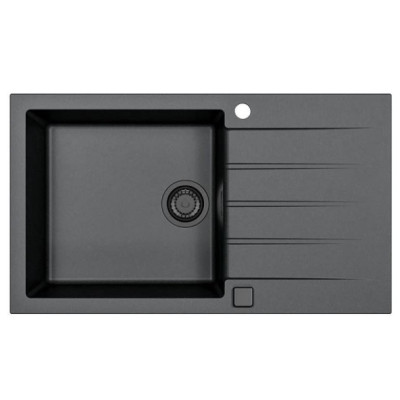 ALVEUS Cadit 40 granitinė plautuvė (Black Edition)