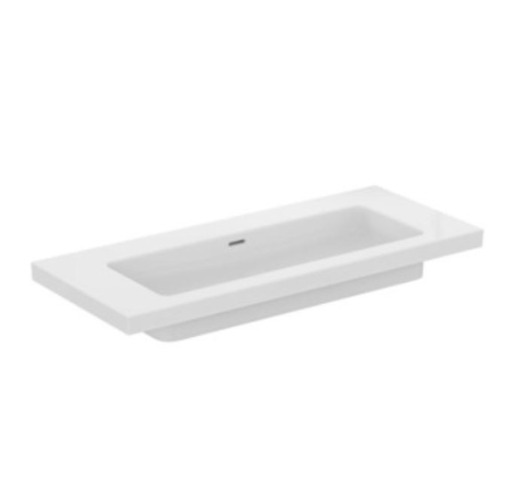 Ideal Standard Extra praustuvas 121 cm, be skylės maišytuvui, su perpildymo anga