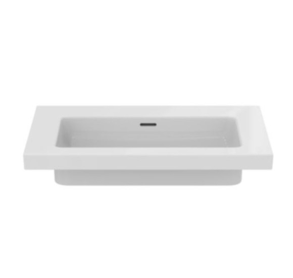 Ideal Standard Extra praustuvas 81 cm, be skylės maišytuvui, su perpildymo anga