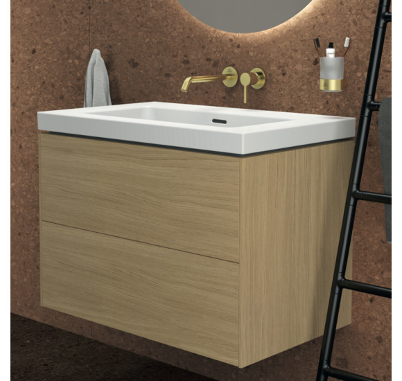Ideal Standard Extra praustuvas 81 cm, be skylės maišytuvui, su perpildymo anga