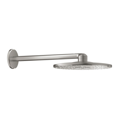 IŠPARDAVIMAS. Grohe Rainshower SmartActive 310 Stacionari dušo galva su sieniniu laikikliu (Supersteel spalva)