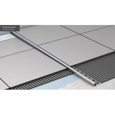 IŠPARDAVIMAS. ACO ShowerStep profiliuotis dešinės pusės, L1-990 mm, H1-12,5 mm, H2-30 mm