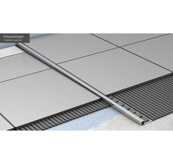 IŠPARDAVIMAS. ACO ShowerStep profiliuotis dešinės pusės, L1-990 mm, H1-12,5 mm, H2-30 mm