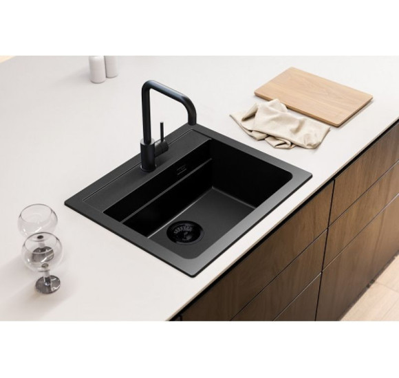 ALVEUS Atrox 20 granitinė plautuvė (Black edition)