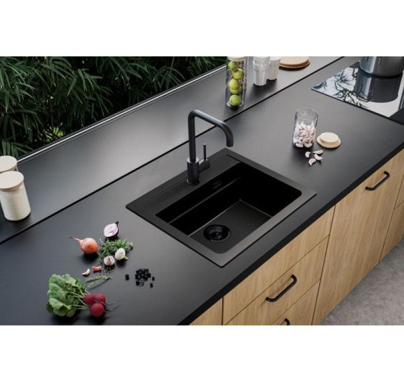 ALVEUS Atrox 30 granitinė plautuvė (Black edition)