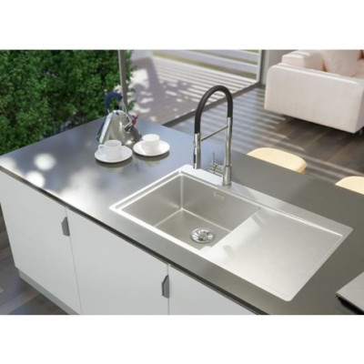 ALVEUS Pure 40 nerūdijančio plieno plautuvė (kairė)