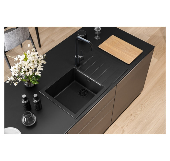 ALVEUS Cadit 20 granitinė plautuvė (Black Edition)