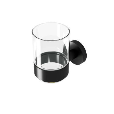 Stiklinaitė su laikikliu Geesa Nemox Black