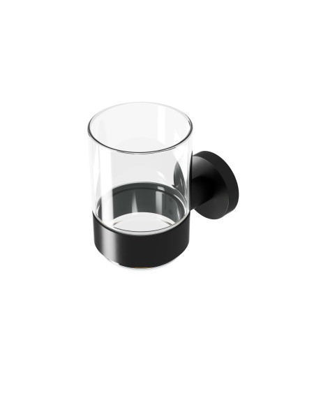 Stiklinaitė su laikikliu Geesa Nemox Black