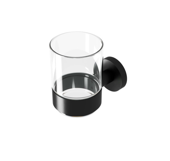 Stiklinaitė su laikikliu Geesa Nemox Black