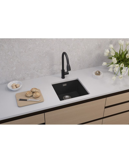 ALVEUS Omni 20 granitinė plautuvė (Black Edition)