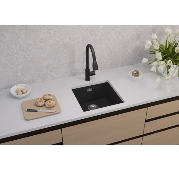 ALVEUS Omni 20 granitinė plautuvė (Black Edition)