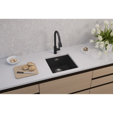 ALVEUS Omni 20 granitinė plautuvė (Black Edition)