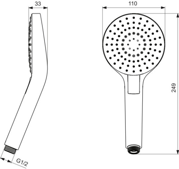 Ideal Standard Idealrain Evo 3 jet rankinis dušelis