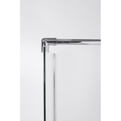 Brasta Glass dušo sienelė Ema, 90x200, skaidrus 6mm stiklas, chromo furnitūra