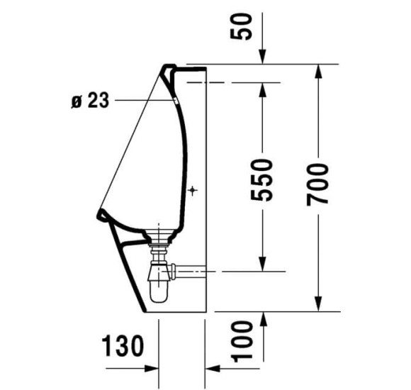 Pisuaras Duravit Starck 3 "Rimless"