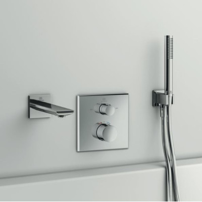 Ideal Standard Ceratherm C100 potinkinis termostatinis maišytuvas dušui/voniai, 2 krypčių (pasirenkama spalva)