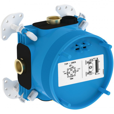 Ideal Standard CERATHERM potinkinė dušo sistema su 30 cm lietaus dušo galva, juodos matinės spalvos