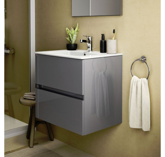 KOMPLEKTAS: Ideal Standard Eurovit pakabinama vonios spintelė su praustuvu 80 cm (815 x 450 x 565 mm)