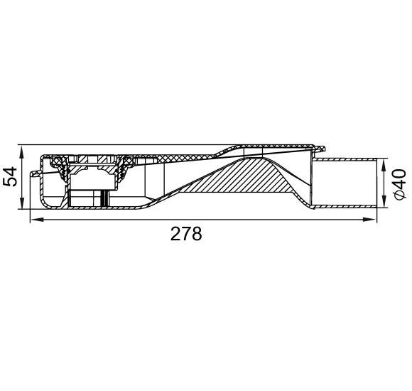 ACO ShowerDrain M+ dušo latako polipropileninis trapas DN40